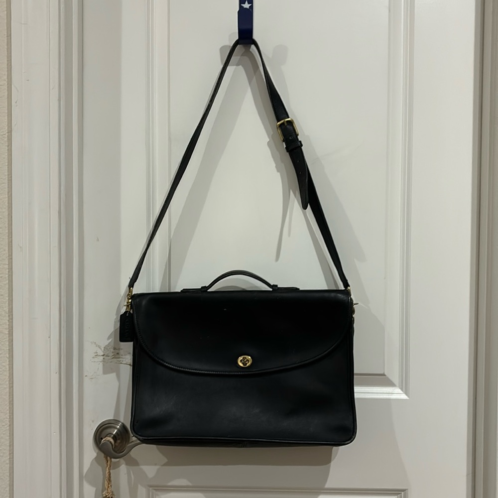 Vintage Coach leather briefcase